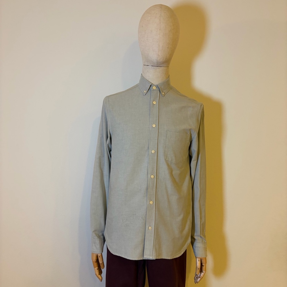 H&M L.O.G.G. Men’s Gray Button Down Oxford Shirt - Size S - EUC